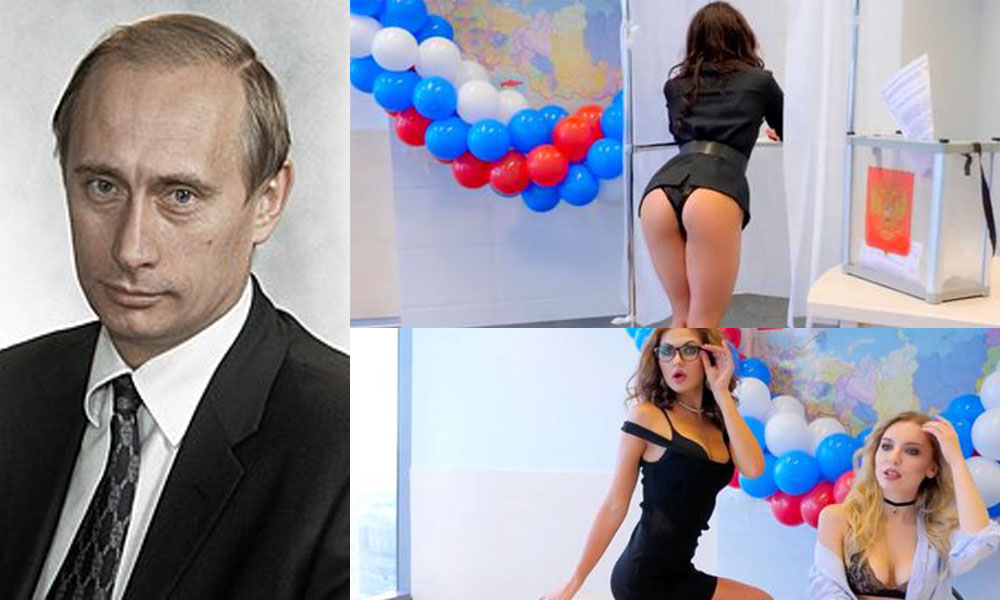 Young men enticed to vote for Vladimir Putin in upcoming Russia election  with bizarre video of lingerie-clad models - Mirror Online