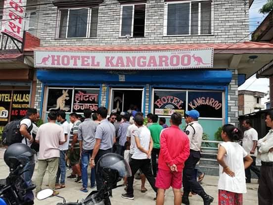 Hotel Kangaroo in Chitwan. 